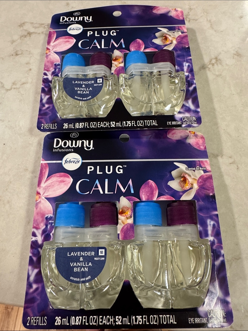 Downy Infusions Plug Calm Lavender & Vanilla Bean Refill Two-Pack
